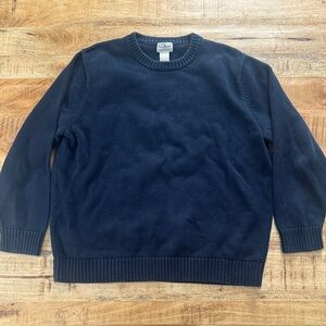 LL Bean classic cotton sweater men’s xl large vintage 90s crew neck